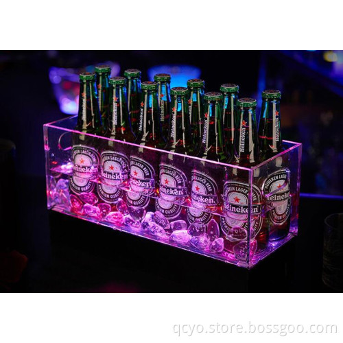 acrylic display box,12 bottles ice bucket